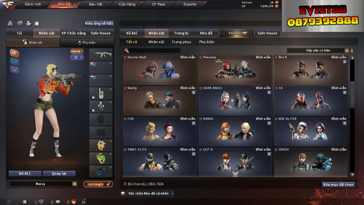 shop acc cf uy tin gia re